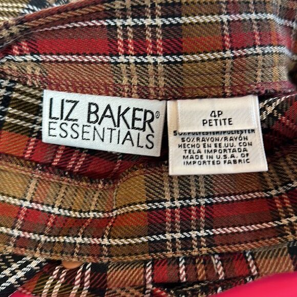 EUC Liz Baker Essentials Women’s Plaid Skirt - Picture 5 of 5